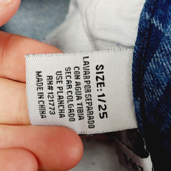 NEW Flying Angel Gogo Plaid High Waist Flare Leg Jeans In Plaid P1725 - Picture 8 of 10